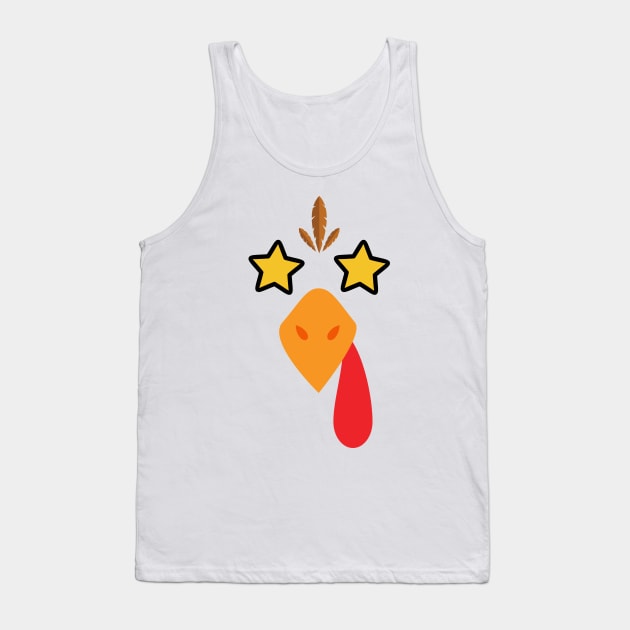 Turkey Face thanksgiving fall season cute matching friend costume inspiration Tank Top by greatnessprint